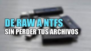  ¿USB Dañada? | De RAW a NFTS sin perder tus archivos  - Por DavidTech