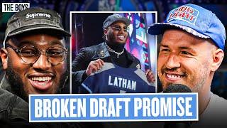 JC Latham Shares BROKEN PROMISES At NFL Combine Before Getting Drafted By Tennessee Titans | Bussin'