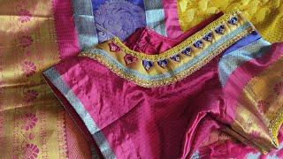 silk saree blouse design cutting & stitching @vadachennaibysai670