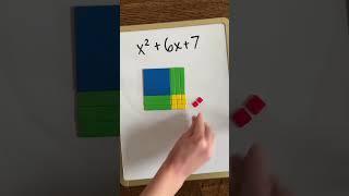 Complete the Square VISUALLY!  | Algebra Tiles Method #mathstricks  #mathshorts #maths #viralvideo
