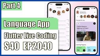 [Flutter] Flutter Live Coding EP2040 (Language Learning App UI Part 4)