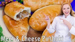 DELICIOUS Meat & Cheese Piroshki Recipe!! My Favorite Recipe!