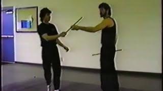 Andy 1993 kali with Guro Kevin Seaman, Inosanto kali /JKD martial arts