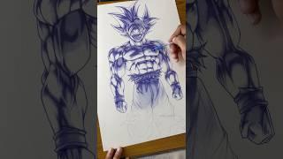 Goku Pen Drawing By @skart1923  #drawing #shorts #anime