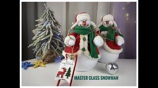 Snowman Christmas New Year DIY HandMade + Pattern Etsy