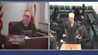 Judge Hurley in Broward Bond Court with David Hall