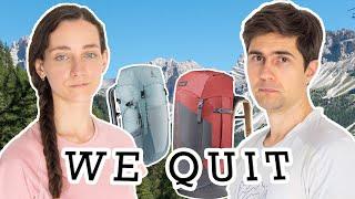 WE QUIT THRU-HIKING | Life Update and Plans for the Future