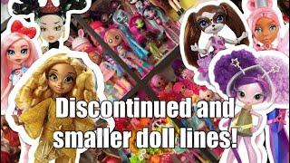 My obscure or discontinued dolls shelves! Pinkie Cooper, Bratzillaz, Novi Stars and more collections