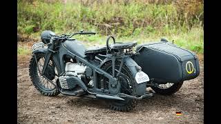 Zündapp K800-W Единственный 4-х цилиндровый мотоцикл Вермахта.