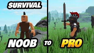 NOOB to PRO Solo in The Survival Game on Roblox