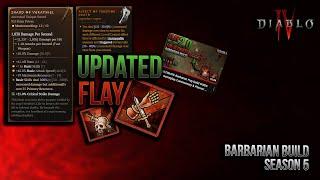 Diablo 4  Season 5 Update to THE BEST Flay Barbarian Bleed build 🩸 Deep Dive guide and Explanation