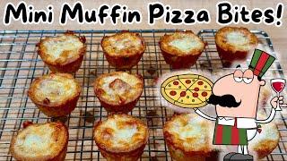 Mini Muffin Keto Pizza Bites - Fathead Dough - 1g Net Carbs Each!