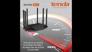 Tenda AC21 AC2100 Dual band Gigabit Wireless Router setup first time