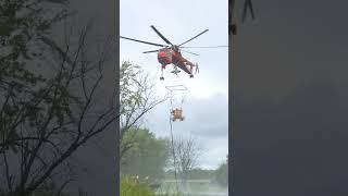 Sikorsky S-64 Erickson Skycrane power line installation