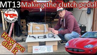 Jaguar XK8 How to make a clutch pedal & brackets for the standard pedal box. Manual trans XKR X100