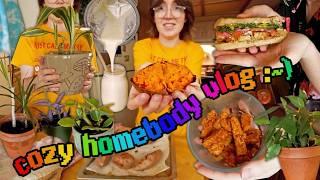 homebody vlog what i've been eating + plant chores🪴️