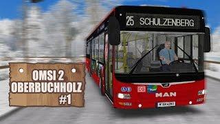 OMSI 2: Ober-Buchholz mit dem MAN Lion's City A37 #1 - durch Winter-Landschaften mit DB-Repaint!