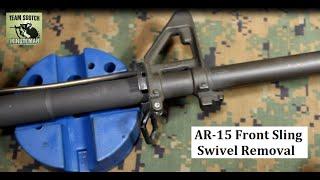 AR-15 Front Sling Swivel Removal