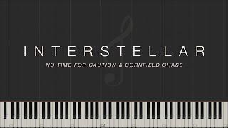 Interstellar Variations \\ No Time for Caution & Cornfield Chase \\ Synthesia Piano Tutorial