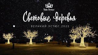 СВЕТОВЫЕ ДЕРЕВЬЯ || Световые декорации - Великий Устюг 2022