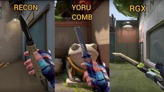 RGX 11Z Pro Vs Yoru Comb Vs Butterfly Knife || All Butterfly Knife skin Valorant