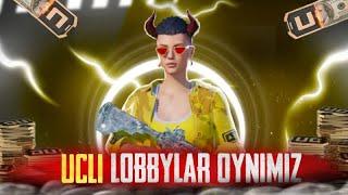 HAR 100 TA LIKEDA UCLIK LOBBILAR  WOW MANYAK LOBBILAR 1 VS 1 LOBBILAR OYNIMIZ PUBG MOBILE