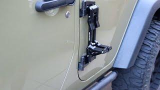 147 - Jeep Wrangler DOOR HINGE STEP (Maiker Offroad) 2007-2018 JK JKU, 2018-2020 JL JLU
