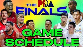 PBA FINALS GAME SCHEDULE | PBA COMMISSIONERS CUP 2024 - 2025