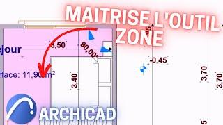 Maitriser l'outil zone dans ArchiCAD