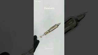 Cesium metal dangerous metal #cesium #sciencefacts #scienceexperiment #science