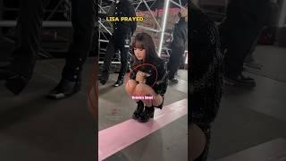 Lisa always prays before going on stage!!  #blackpink #lisa