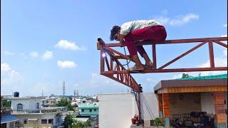 Amazing House Roof Top idea/how to making a shed beautiful design