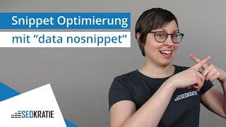 Snippet-Optimierung: So verbannst Du ungewünschte Textteile aus Deinem Snippet