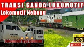 Traksi Ganda Lokomotif | Lokomotifnya Nebeng Pulang!!!