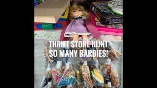 Thrift store hunt so many Barbies Bratz Monster High