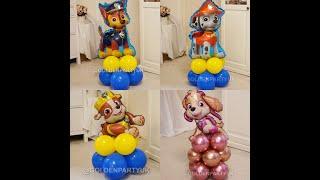 Paw Patrol Balloons Display Stand Balloon Kids Party Dogs Happy Birthday Decor