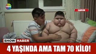 4 yaşında ama tam 70 kilo!