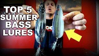 TOP 5 SUMMER BASS FISHING LURES - Deep Water Tips