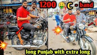 Standard bs3 me लगवाया long Punjab silencer & C - बैंड !  Oo bhi 1200 me 