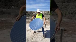 Melting Everything with a Solar Concentrator: Experiment #Science #experiment