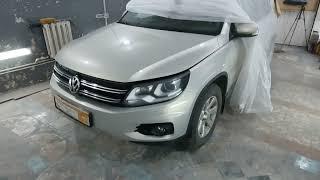 Volkswagen Tiguan (#2) - Снимаем, ремонтируем и грунтуем передний бампер.