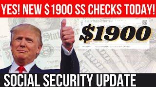 NEW $1900 SOCIAL SECURITY CHECKS COMING TODAY FOR SOME! SSA SSI SSDI Payments | Social Security Upda