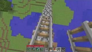 Minecraft Tutorial: How to Make a Minecraft Roller Coaster