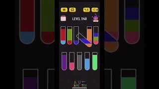 Water Sort puzzle level 1140 | AYU Gamester #shorts