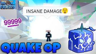 THIS DEADLY QUAKE ONE SHOT COMBO IS OP!!| Quake Combo Blox Fruit |