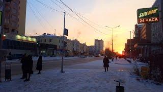 Siberian sunset at 3:30pm