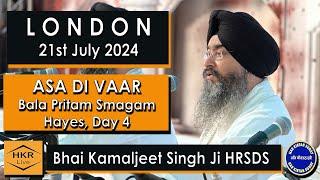 Bhai Kamaljeet Singh Ji - Asa Di Vaar  on Day 4 Bala Pritam Gurmat Smagam, London 21st July 2024