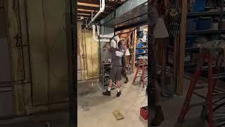 Time Lapse of residential furnace replacement