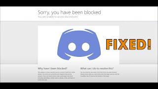 How to Fix Discord Sorry, you've been blocked Error.