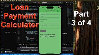 Flutter: Build Loan Payment Calculator App - Part 3 #flutter #vscode #dart #appleapp